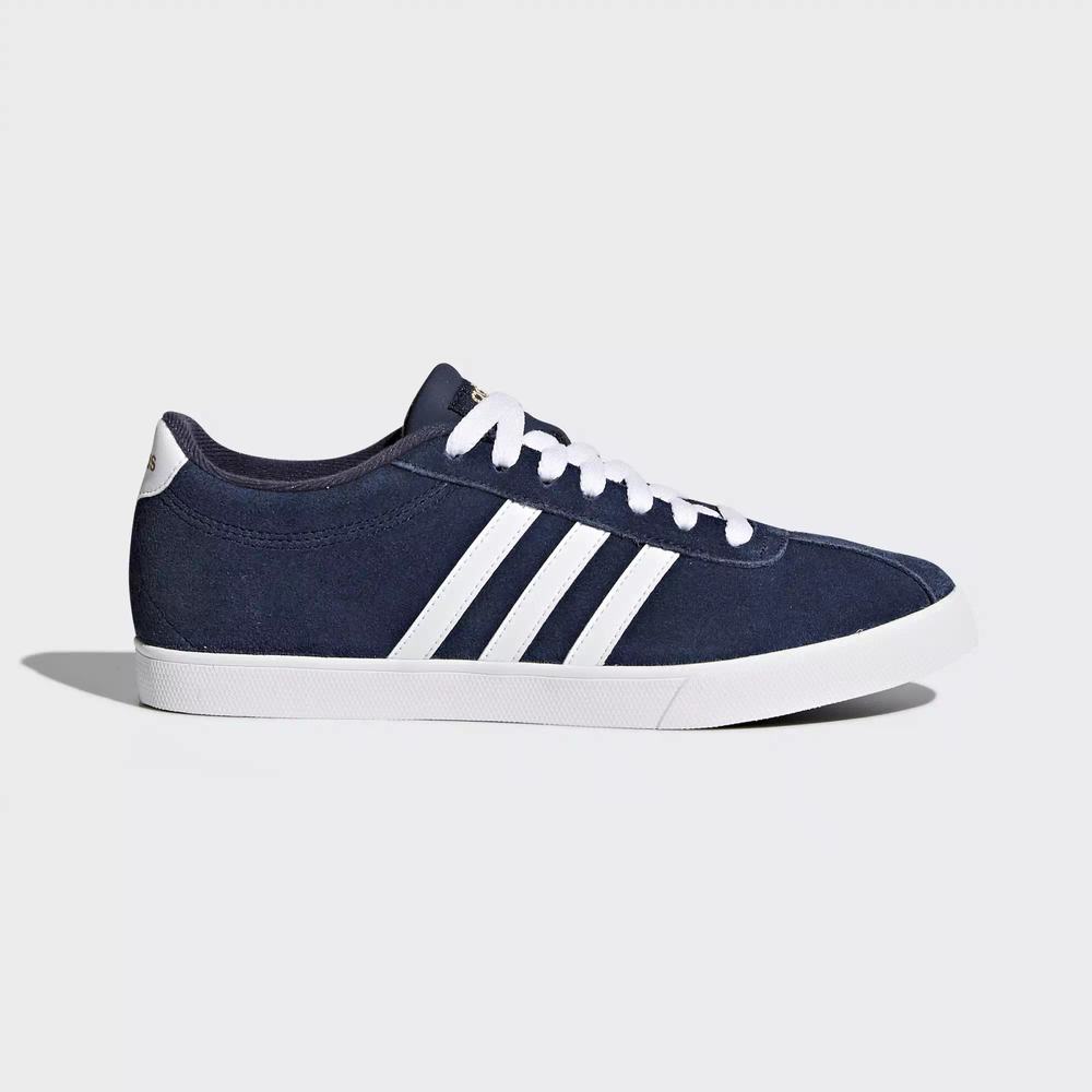 Adidas Courtset Tenis Azules Para Mujer (MX-85556)